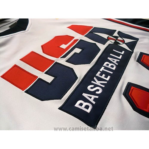 Camiseta USA 1992 Charles Barkley #14 Blanco